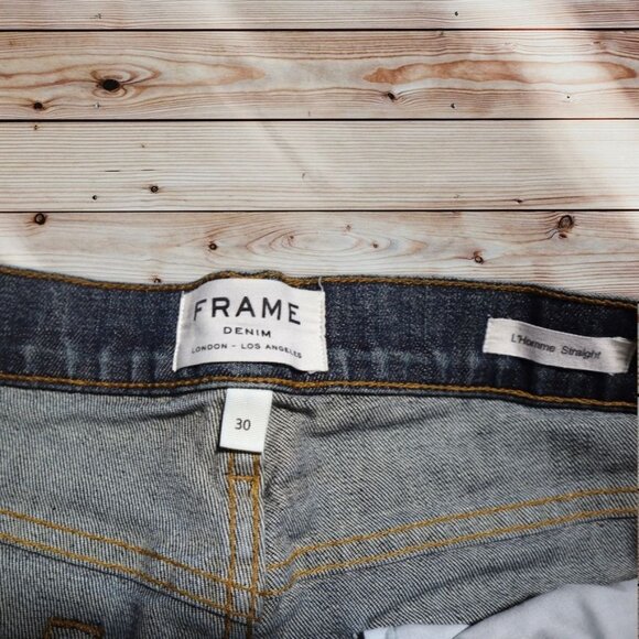 Frame L'Homme Straight Jeans Size 8 Waist 30 - Picture 8 of 11